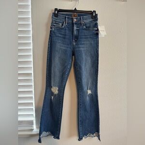 NWT Mother Jeans, Style: Insider Crop Step Chew 
Size:25